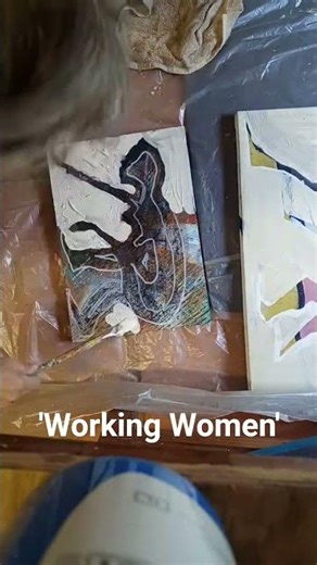 These paintings have a long golden thread that takes me back but I didn't realise until now!