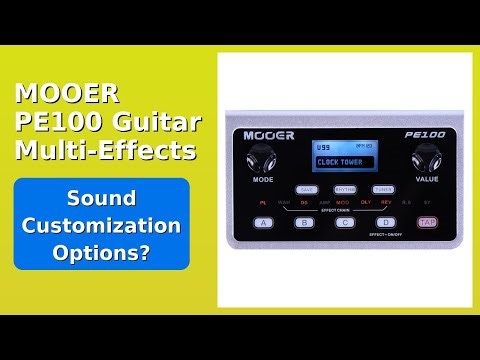 REVIEW (2025): MOOER PE100 Guitar Multi-Effects. Features.