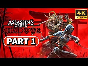 Assassin's Creed Shadows Full Gameplay Walkthrough Part 1 (4k 60fps) | No Commentary