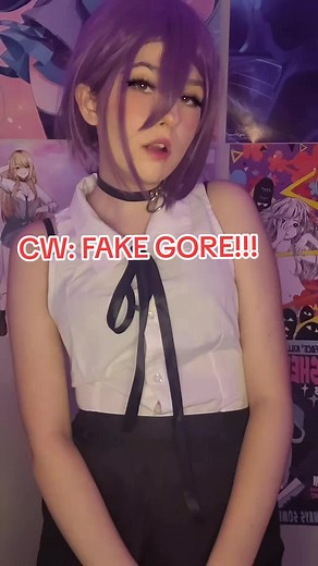 tehehe I found my extra fake tounges from my yoru prop😋#fakegore⚠️ #chainsawmancosplay #chainsawman #trending #fyp #fypシ #cosplay #reze #rezecosplay #rezechainsawman EVERYTHING IS FAKE TT!!!!!