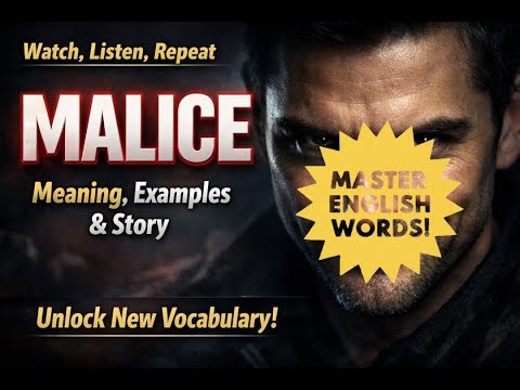 Malice Meaning | Learn This Powerful English Word