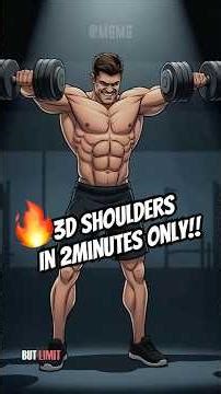 3D Shoulders in 2 Mins! #gym #shorts