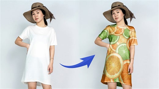 Create stunning dress mockups in Photoshop step by step