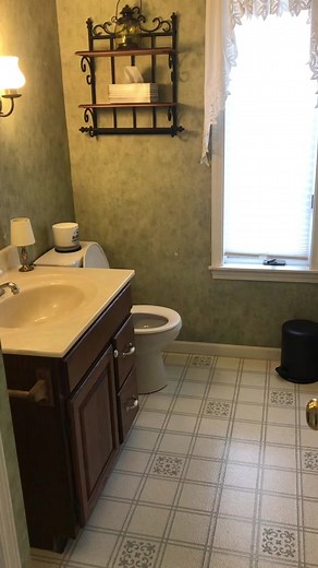 Antique Medicine Cabinet Makeover for Half Bathroom Remodel