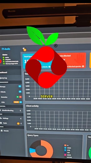 Pihole install on my home server #homelab #serverrack #networking #bigibz