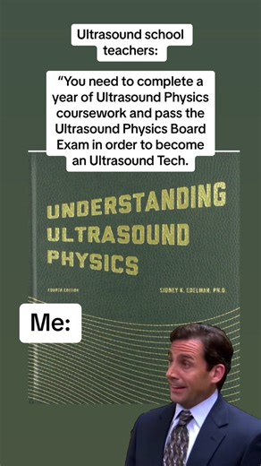 Didnt even know i had to take physics AND pass a physics board exam to become an ultrasound tech. Definitely one of the hardest classes. 😩😩 LOVED my “understanding ultrasound physics” book. As we call it the “GREEN book or “EDELMAN book” lolz #ultrasound #ultrasoundtech #ultrasoundstudent #ultrasoundlife #sonography #sonographystudent #sonographyschool #physics #spi #rdms #ultrasoundtechnologist #fyp #fypシ #medicine #healthcare