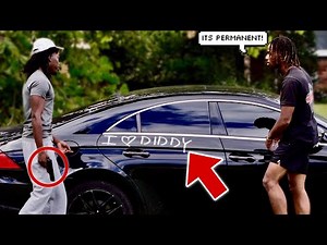 DRAWING ON CARS WITH PERMANENT MARKERS *MUST WATCH!!!!!*