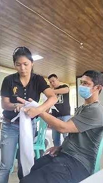 Palm Bandage of Open Hand Bandaging Training #Ivyfajardo #bandagingtechnique #firstaid