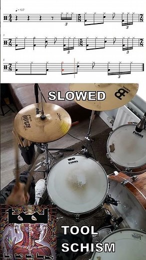 Tool - Schism - Drum Beat (with sheet music)