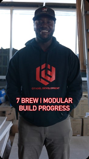 Citadel Development Services, LLC on Instagram: "What does it take to build a modular 7 Brew? At our Copperas Cove, TX site, Quinton breaks down what it’s really like working around a modular build; where precision, coordination, and timing matter more than anything. The process: -The modular unit arrives pre-constructed and wired for integration. -Our team insulates, spray-foams, and finishes with FRP to tie the structure together. -Electrical subs connect systems for seamless functionality. -O