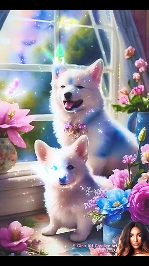 ✨🪻🩵🦋🩵🐶 Happy Springtime Dogs 🐶🩵🦋🩵🪻✨ | ᴏꜰꜰɪᴄɪᴀʟ ɢɪɴᴀ 101 ᴄʀᴇᴀᴛɪᴠᴇ ᴀʀᴛ, ɢɪꜰꜱ & ᴠɪᴅᴇᴏ ᴍᴏᴏᴅꜱ