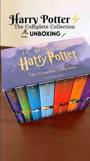 HARRY POTTER BOOK SET⚡️UNBOXING 🪄🧙🏻🐉🐦‍🔥#harrypotter #harrypotterbooks #shorts