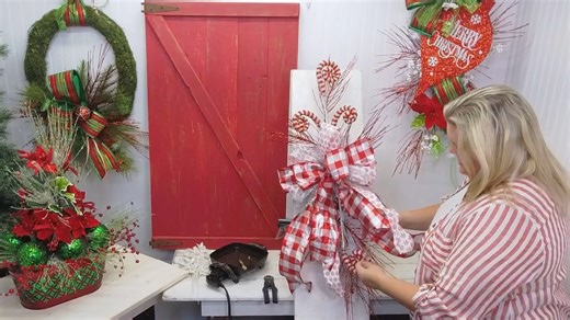 1K views · 13 reactions | 5 DIY Christmas Swags For Your Front Door...