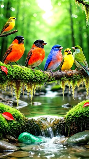 Beautiful Singing Birds in Lush Forest 🌿 Calm Nature Sounds