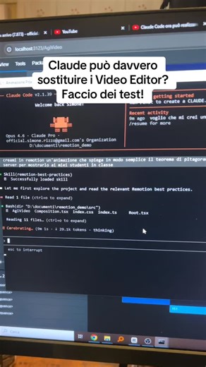 Simone Rizzo AI | Claude code orange può creare Video grazie alla skill di Remotion! Potrà davvero sostituire i video editor ? #claudecode #videogeneration... | Instagram