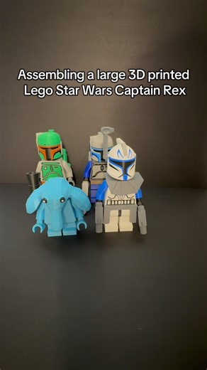 Building a large 3D Lego Star Wars Captain Rex🔥#lego #legostarwars #legosets #legobuild #afol #fyp