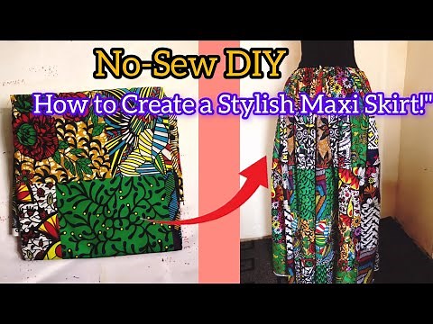 Easy DIY Maxi Skirt Tutorial - No Sewing Required!