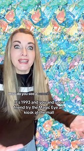 18K views · 350 reactions | Magic Eye Art  to this day I have never been able to see an image, have you?? #90s #90snostalgia #goodolddays #xennials #childhoodmemories #flashback #magicart | The Relatable Mom | Facebook