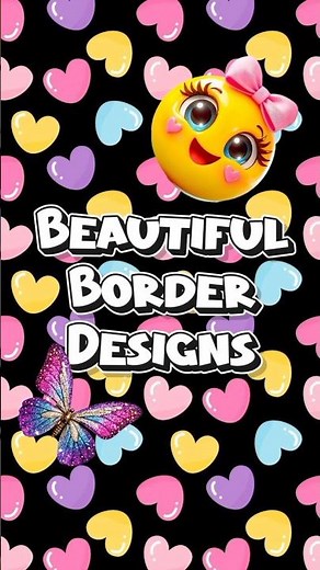 4 Simple Drawing Border Design for Project Front Page ✨Beautiful Drawing Ideas for Title Page Design