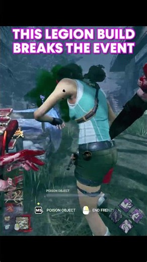 THIS LEGION BUILD BREAKS THE EVENT IN DEAD BY DAYLIGHT! #dbd #dbdbuilds #deadbydaylight #dbdclips