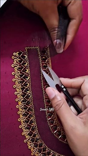 cutwork in aari❤️ for beginners #aaribusiness #mangamwork #cutwork #embroidery #cutworkembroidery