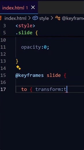 Slide in text animation using css #csscoding #coding #staticwebsitedesign