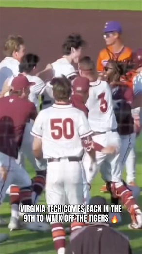 What a way to end the game and clinch the series 🤯 #virginiatech #hokies #collegebaseball #spospot