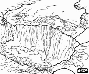 The Victoria Falls coloring page printable game
