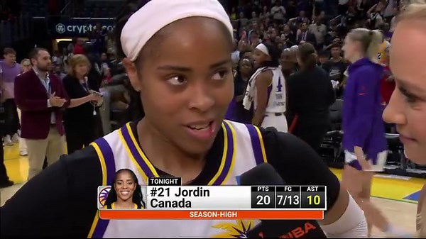 Jordin Canada breaks down the final seconds before her game-winning three and what it means to be a leader for the Los Angeles Sparks. ✨ | Spectrum SportsNet