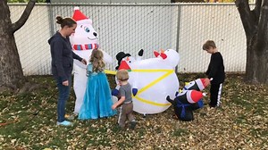 Watch Christmas Snowman Inflatable outdoor decoration on Amazon Live