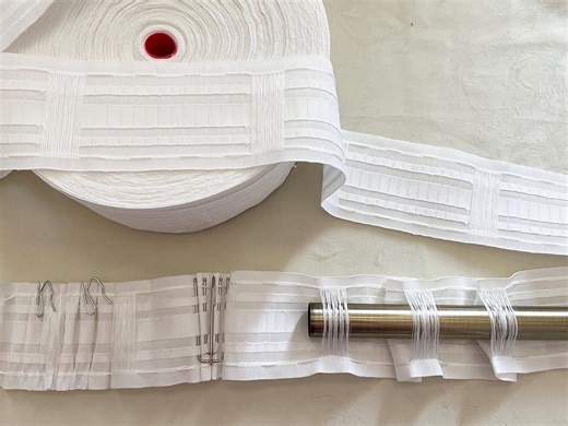 3.35 in Wide Multifunction Curtain Tapes for Rod and Track, 4 Different Types of Option, Fold Shape,pinch Pleat, Pencil Pleat and Clip Ring - Etsy