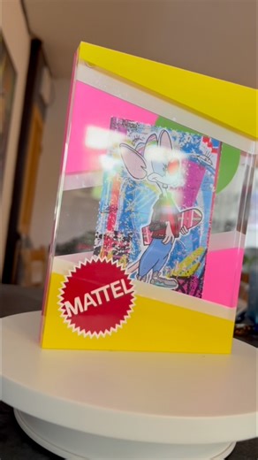 This months Acid Blotter is nostalgia overload!! A Back to the future inspired piece with Pinky McFly blotter and Hover Board inspired acrylic frame!! #acidtab #blotterart #backtothefuture #pinkyandthebrain | Joe Charman