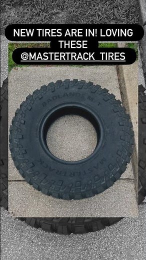 New Tire Friday! 37x12.50r17 Master track Badlands MT! #tires #37s #jeep #jeepgladiator
