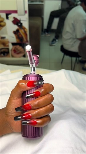 Airbrush Nails Design: Creating Stunning Red and Black Looks