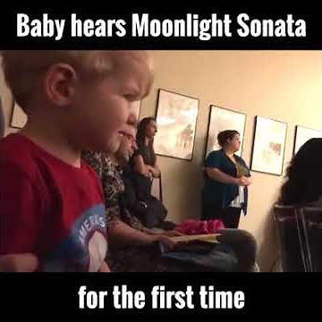 Baby hears Moonlight Sonata for the first time, The purest reaction to Beethoven