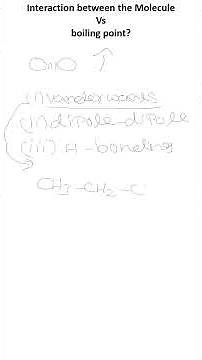 Type of interaction in organic molecules