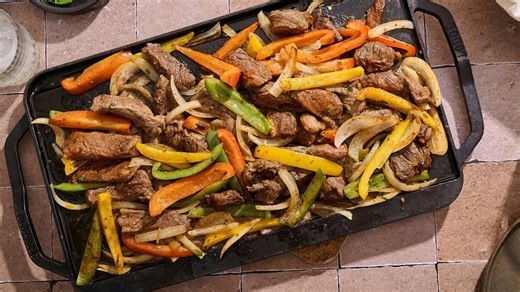 Ribeye steak fajitas recipe
