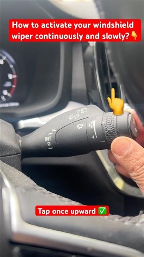 how to activate windshield wipers?