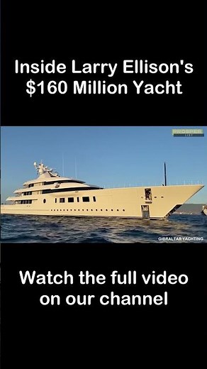 Inside The 160 Million Dollar Yacht of Larry Ellison