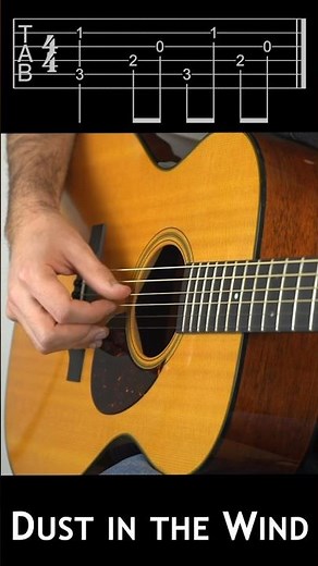 How to Play Dust in the Wind (Fingerpicking Pattern & Chords)