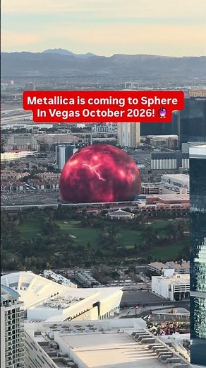 Metallica is coming to Sphere In Vegas October 2026! 🔮 @spherevegas