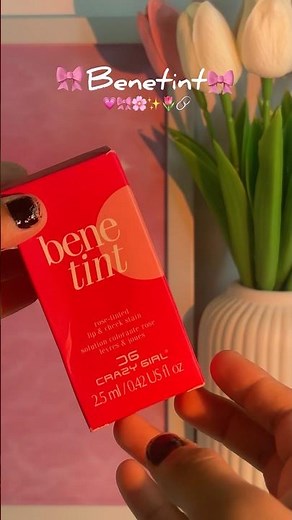 ✨ Natural rosy cheeks & lips in seconds with Benetint! 💖🌸 #explorepage #glowupwithbhoomi #benetint