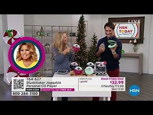 Studebaker Joggable Personal CD Player with FM Radio H...