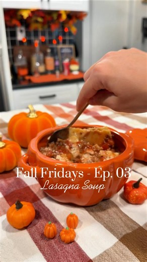 Crockpot Lasagna Soup 🍂 | Fall Fridays Ep. 03
