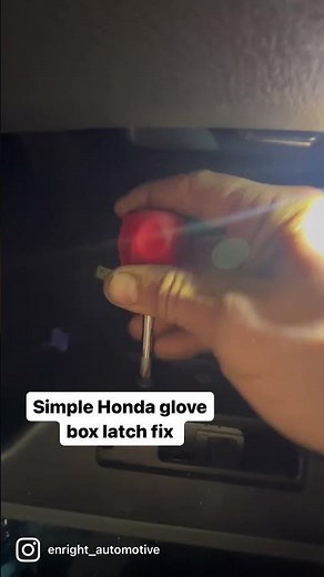 Honda glovebox latch simple fix