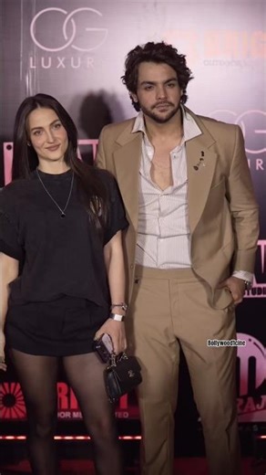 Elli AvrRam & Ashish Chanchlani The Reel Couple At Special Screening♥️ Bollywood1cine #viral #shorts
