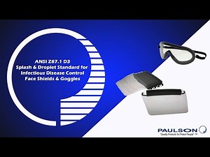 ANSI Z87.1 D3 Splash & Droplet Standard for Face Shields & Goggles