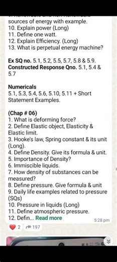 🔥Passing Formula 🔥 || Short & Long Questions || Physics|| 9TH Class #exam