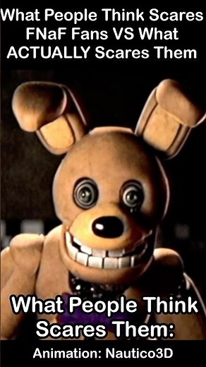 What People Think Scares FNaF Fans VS what They’re ACTUALLY Scared Of: | FNaF 2 Movie MEME
