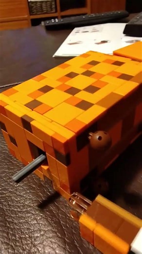 Fox lego. making legs and attaching them. Head is next.